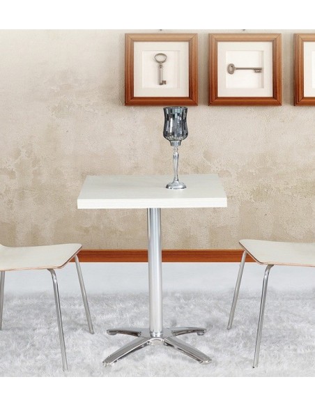 Tablero de mesa ANISA, blanco roto, 70 x 70 cms