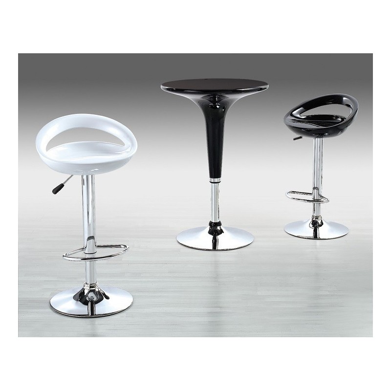 Taburete FLIT ( M ), cromado, abs blanco