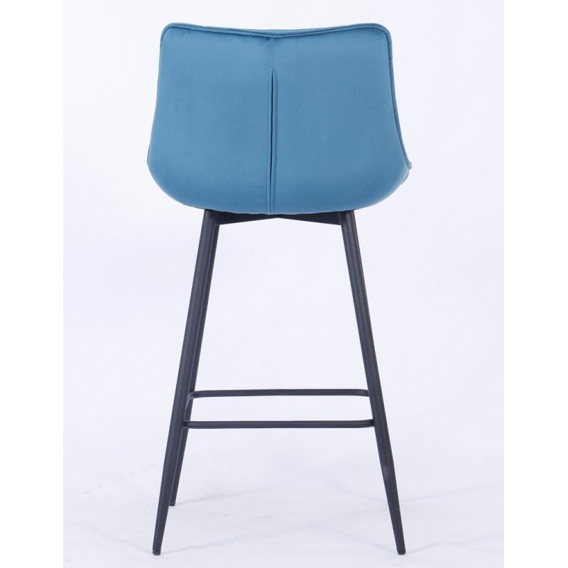 Taburete FABIO, metal, tapizado velvet 62...
