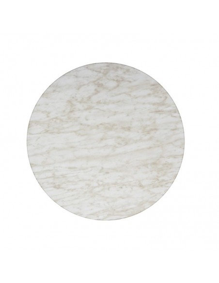 Mesa alta CRISS:WERZALIT SM - MÁRMOL DE GENES 121, Bases CRISS, altura 110 cms: Blanca