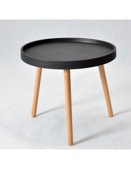 Mesa ANNIA ( M ), baja, madera, polipropileno negro