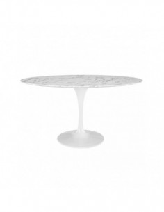 Mesa SIGRID 160x80, acero inoxidable, DM con tapa de cristal