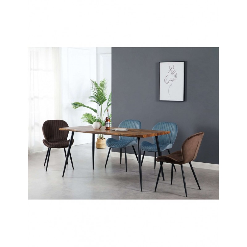 Mesa GALA, metal, DM acabado vintage,160 x 90 cms