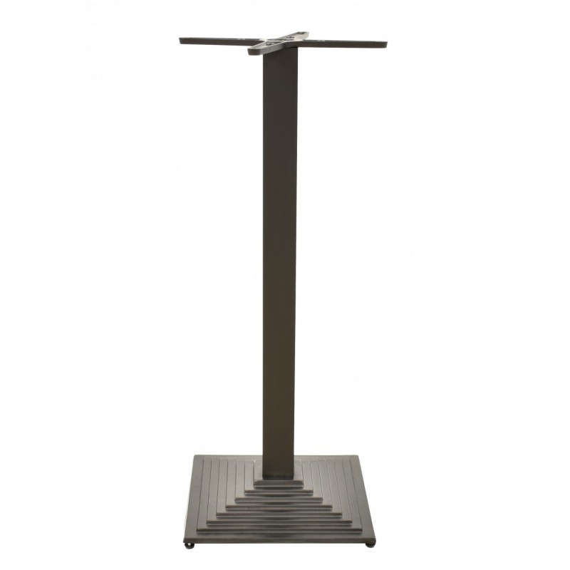 Base de mesa ELBA, alta, negra, base de 44 x 44...