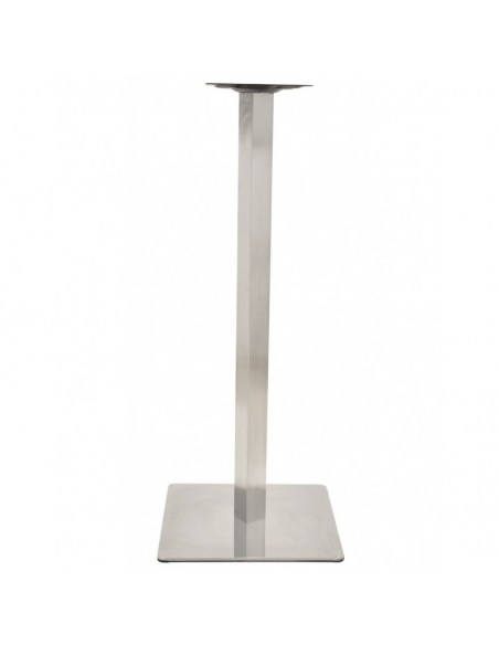 Base de mesa COPACABANA, alta, acero inoxidable, base de 45 x 45 cms, altura 110 cms