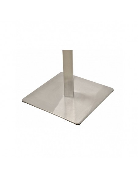 Base de mesa COPACABANA, alta, acero inoxidable, base de 45 x 45 cms, altura 110 cms