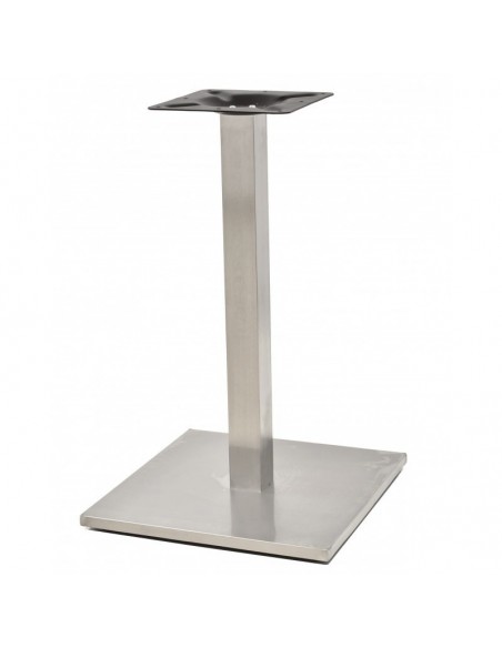 Base de mesa IPANEMA, acero inoxidable, base de 45 x 45 cms, altura 72 cms